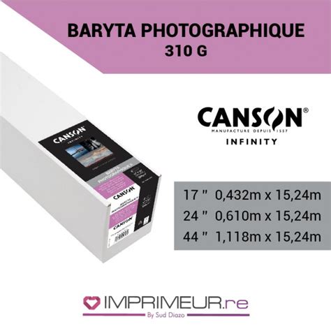 Rouleau De Papier Baryt De Canson Infinity Pour Traceur Jet D Encre