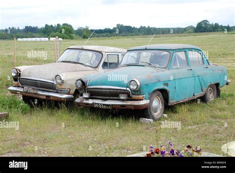 Two Old Cars from sixties from Soviet Union Stock Photo: 31527953 - Alamy