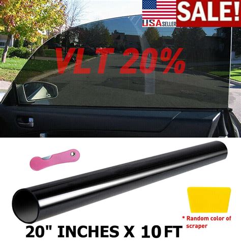 Uncut Window Tint Roll 20 Vlt 20 In 10ft Feet Home Commercial Office