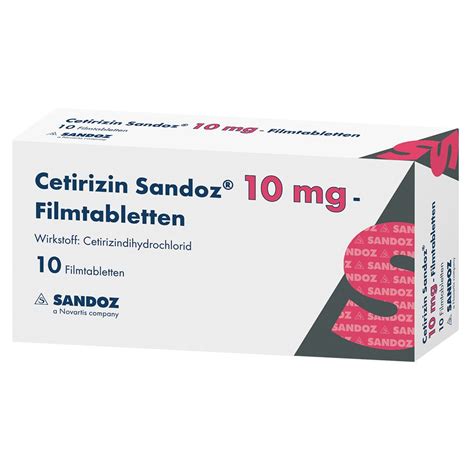 Cetirizin Sandoz Mg St Shop Apotheke At