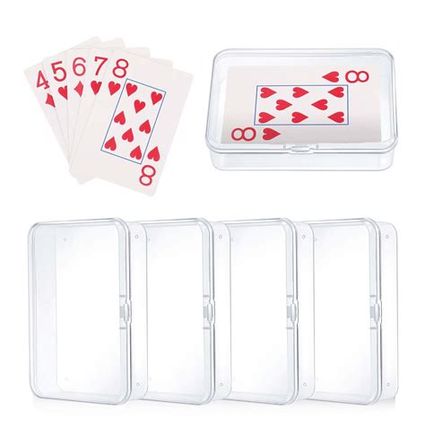 Amazon Abeillo Pcs Playing Card Case Clear Plastic Gaming Game