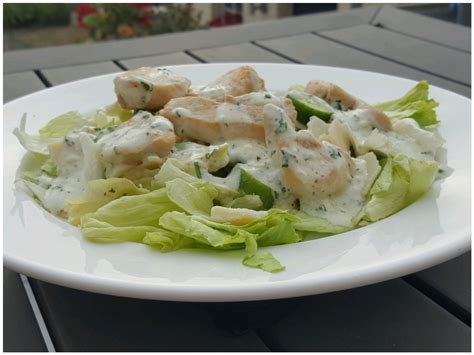 Salade Verte Au Poulet Sauce Au Yaourt La Cuisine De Boomy