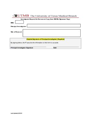 Fillable Online Research Utmb OIC New Account Authorization Form 04