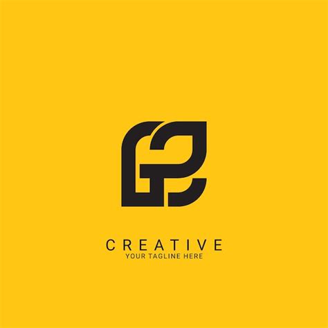 Premium Vector Minimal Creative Initial Based Gp Pg Logo Letter Gp Pg