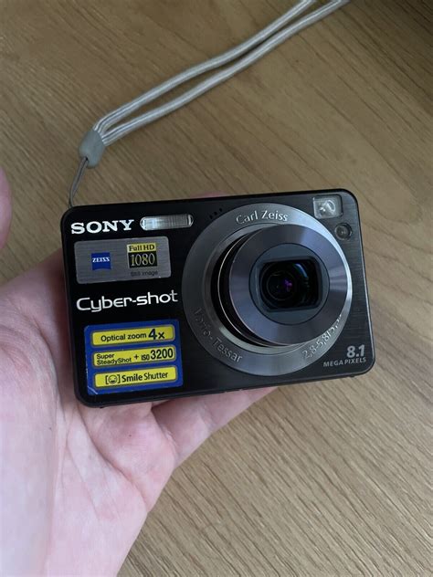 Sony Cyber Shot DSC W130 CCD Vintage Digital Camera 8 1MP Black EBay