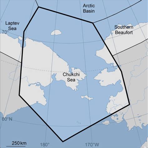 Map of Chukchi Sea Polar Bear Sub-Population (IUCN/SSC PBSG n.d ...