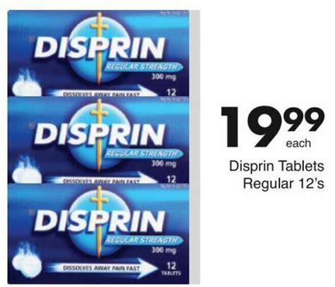 Disprin Tablets Regular 12s Offer At Save