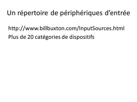 L’interaction Les Périphériques D’entrée Styles D’interaction Techniques D’interaction Et Les