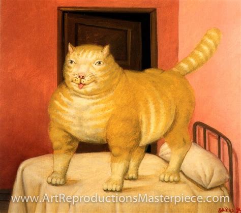 Fernando Botero Colombia Fernando Botero Cat Art Painting