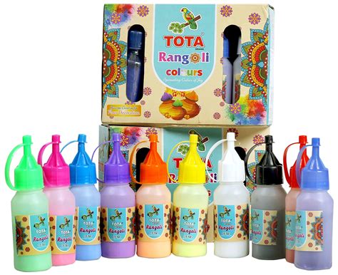 Buy Tota Rangoli Colour Powder Bottles For Home Decor Diwali