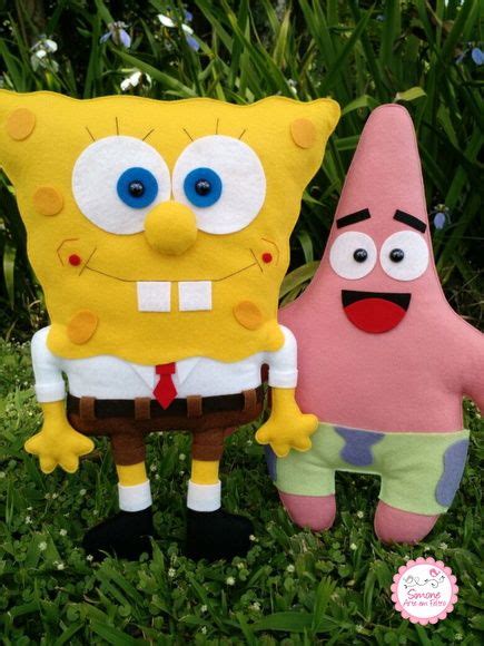 Bonecos Em Feltro Patrick E Bob Esponja Elo Diy Boneca