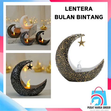 Jual Phg Lampu Lentera Bulan Bintang Led Warm White Dekorasi Hiasan