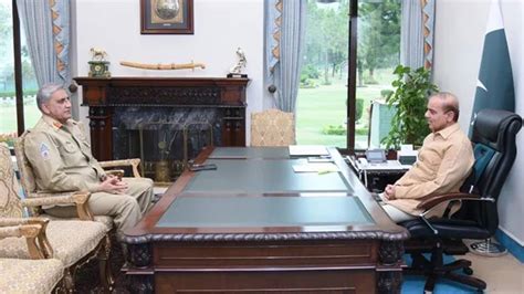 Pm Shehbaz Army Chief Discuss Countrys Security Situation Pakistan