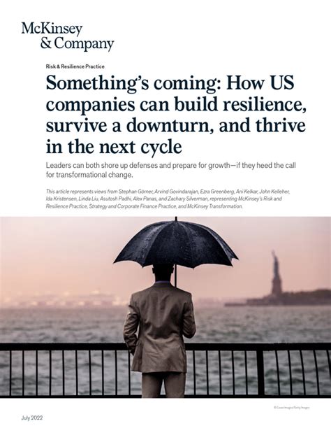 Somethings Coming How Us Companies Can Build Resilience And Survive A