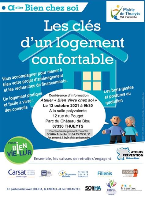 Atelier Bien Chez Soi Les Cl S Dun Logement Confortable