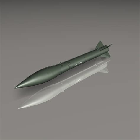 US MRG-1B Honest John Missile 3D Model - FlatPyramid