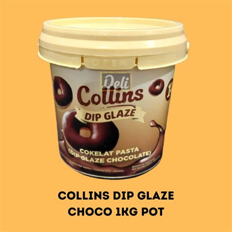 Jual Collins Dip Glaze Coklat Kg Topping Donat Chocolate Kemasan