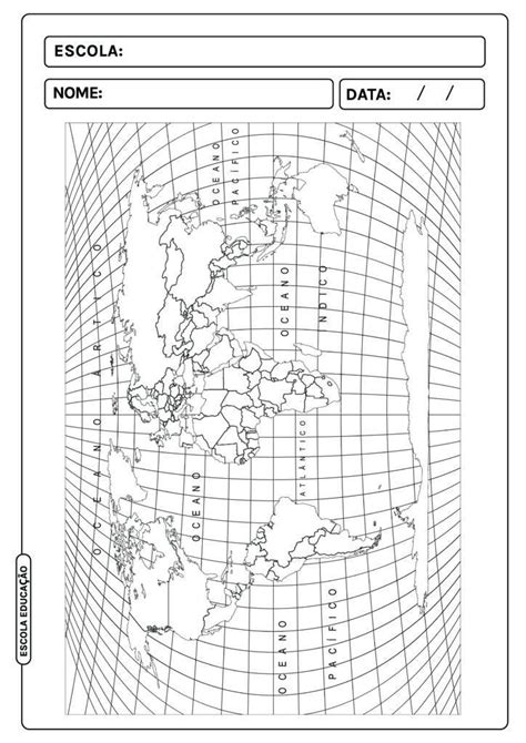 10 Imagens De Mapa Múndi Para Colorir Atividades Para Colorir