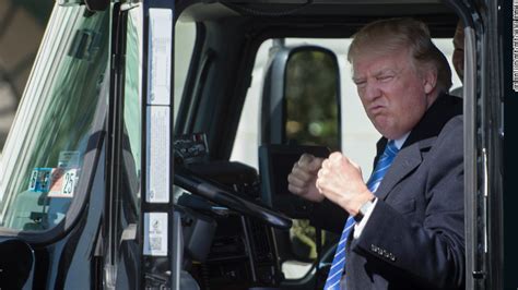 President Trump Hops Into A Truck Cab Video Business News