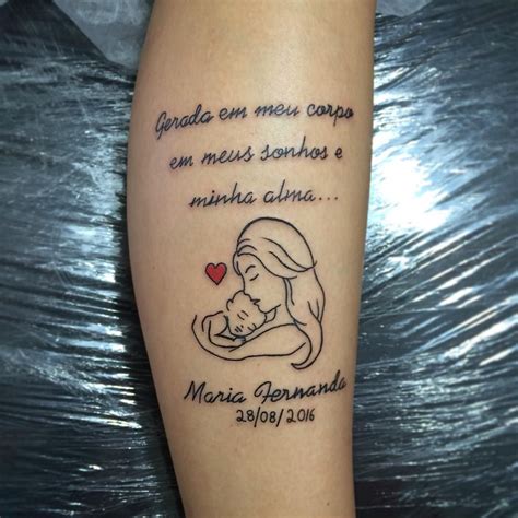 Tatuagens Para M Es Ideias Para Celebrar O Amor Pelos Filhos Bebe