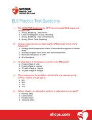 American Red Cross Bls Pre Assessment Answers Lesson The U