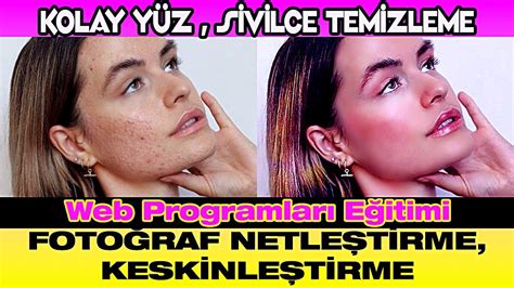 Ders Kolay Y Z Sivilce Temizleme Foto Raf Renklendirme Ve