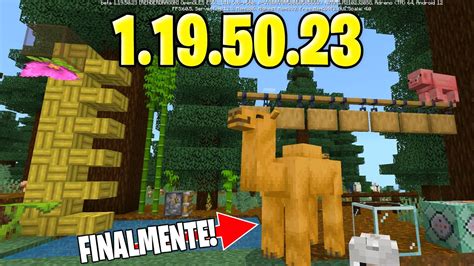 Minecraft Pe 1 19 50 23 Camelos Finalmente Pulam A Cerca😭 Bedrock