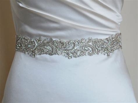 Silver Wedding Dress Belts