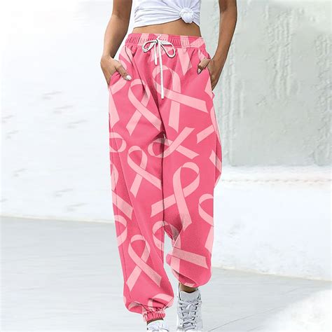 Jjayotai Womens Sweatpants Floral Printed Solid Color Sports Loose