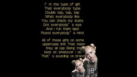 Blackpink S Typa Girl Lisa S Rap Part Lyrics Youtube