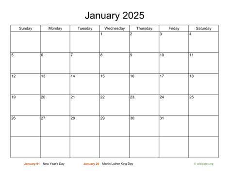 Free Printable 2025 Monthly Calendar Template Insidethehood