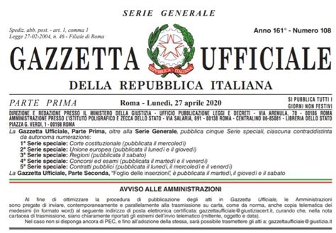 Pubblicata In Gazzetta Ufficiale E In Vigore Dal 25 Agosto 2024 La