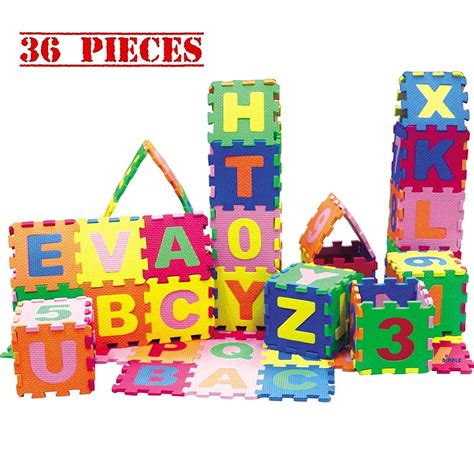 A Z Alphabet And Numbers Puzzle Foam Mats For Kid Pieces Mini