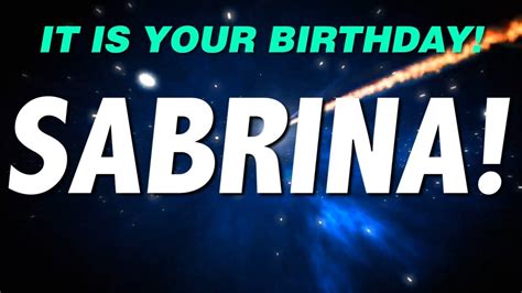 Happy Birthday Sabrina This Is Your T Youtube