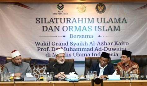 Di Hadapan Mui Dan Ormas Wakil Grand Syekh Al Azhar Turos Bukan Sebab