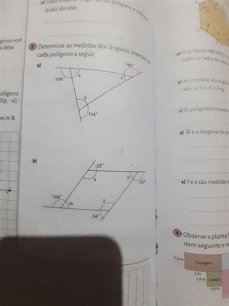 Determine As Medidas Dos Angulos Internos De Cada Poligono A Seguir