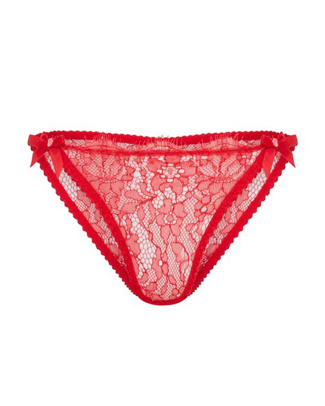 Lorna Lace Full Brief In Red By Agent Provocateur Lace French Seam