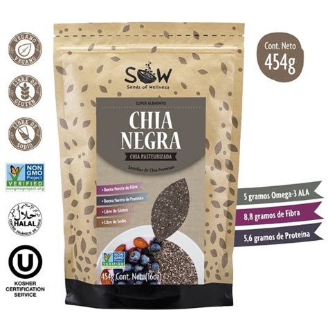 Semillas De Chía Negra Superalimento Tienda Muyay