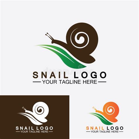 Snail Logo Template Vector Icon Illustration Design Stock Vector