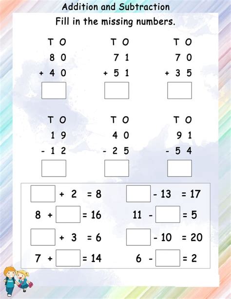 Addition And Subtraction Worksheets | K5 Worksheets