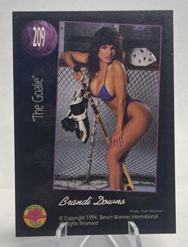 1994 Bench Warmer 209 Brandi Downs Series 2 Hot Hockey Model 👙🔥 Ebay