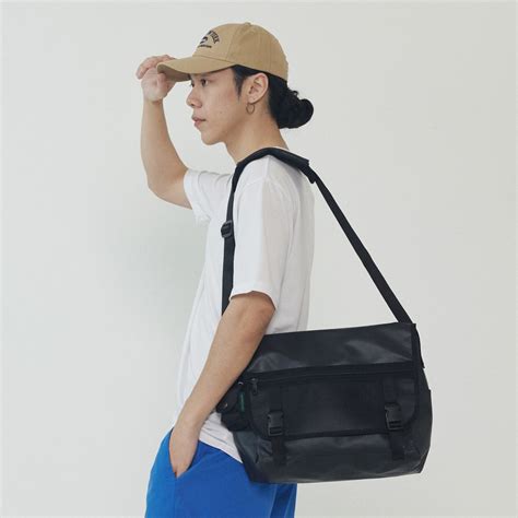 어패럴 베이직 메쉬 메신저백 제트블랙 Apparel Basic Mesh Messenger Bag Jet Black