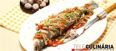 Receita F Cil De Robalo No Forno Teleculin Ria