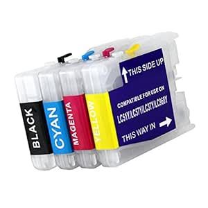 Easybuy India Brother Lc Refillable Ink Cartridge For Brother Dcp