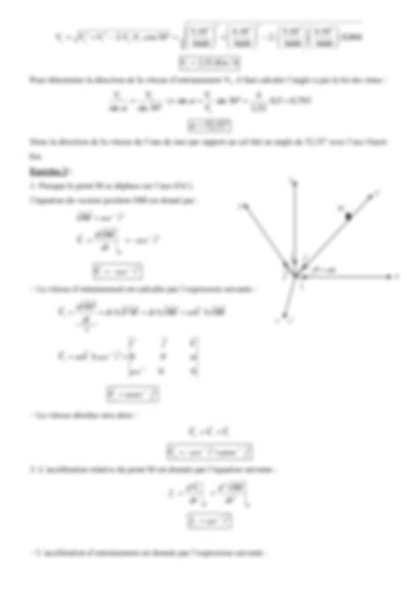 SOLUTION Mouvement Relatif 2022 2023 Corrig Physique Studypool