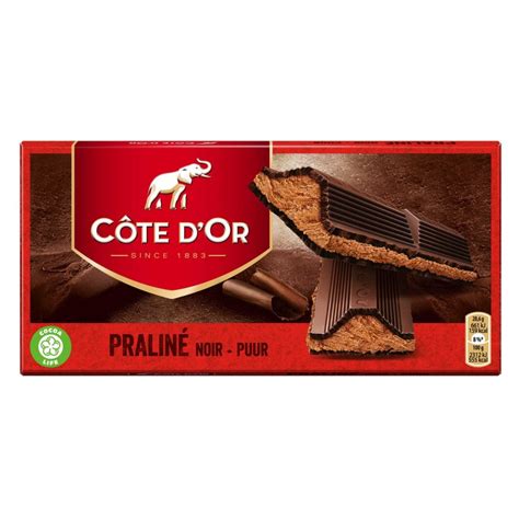 Côte d Or dark praliné tablet 200 gr