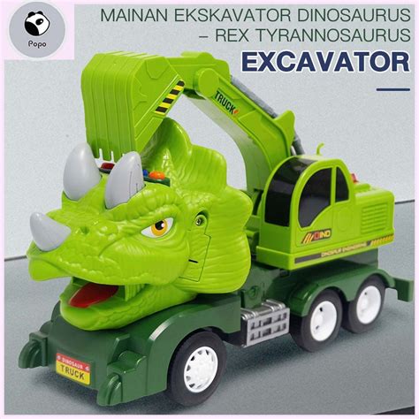 Jual Mainan Ekskavator Mobil Dinosaurus Truk Pengangkut Mainan Anak