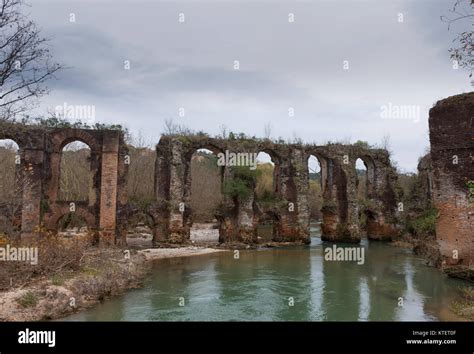 The Roman Aqueduct In Nicopolis Preveza Greece Stock Photo Alamy