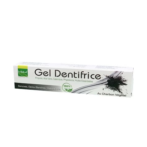 GEL DENTIFRICE AU CHARBON VÉGÉTAL 70ML LE NATUREL Tunisie Bio