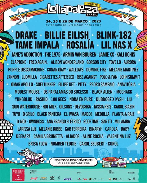 Lineup Lolla 2023 Music Non Stop